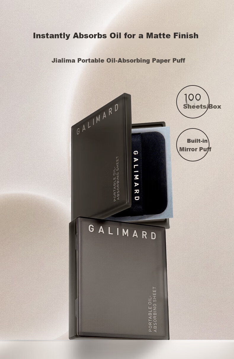 GALIMARD Powder Puff Oil Blotting Paper Refill 100 Sheets*1 1