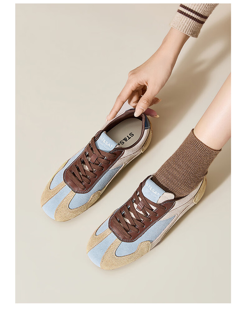 Saturday Vintage German Trainer Women's 2026 Summer New Height-Increasing Soft Sole Lightweight Classic Casual Sports Sneakers 15
