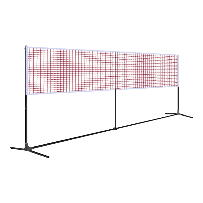 Amusi Badminton Net Stand, Portable Mobile Badminton Stand/pole, 5.1-Meter Standard Single Player, Includes Net
