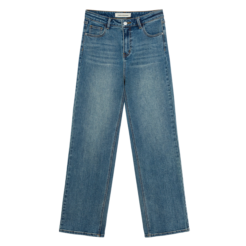 Metersbonwe Women's Jeans 2026 Spring New Slim Fit Slimming Versatile Straight Wide-Leg Pants