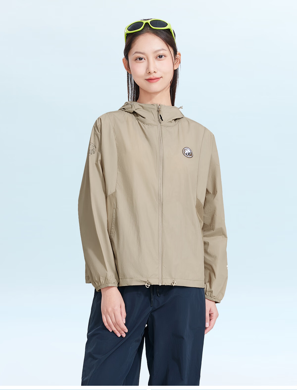 Panda Camel Original Yarn Heat-Blocking Sun Protection Cooling Breathable Summer Women's Sun Protection Jacket 8120 White, XXL 31