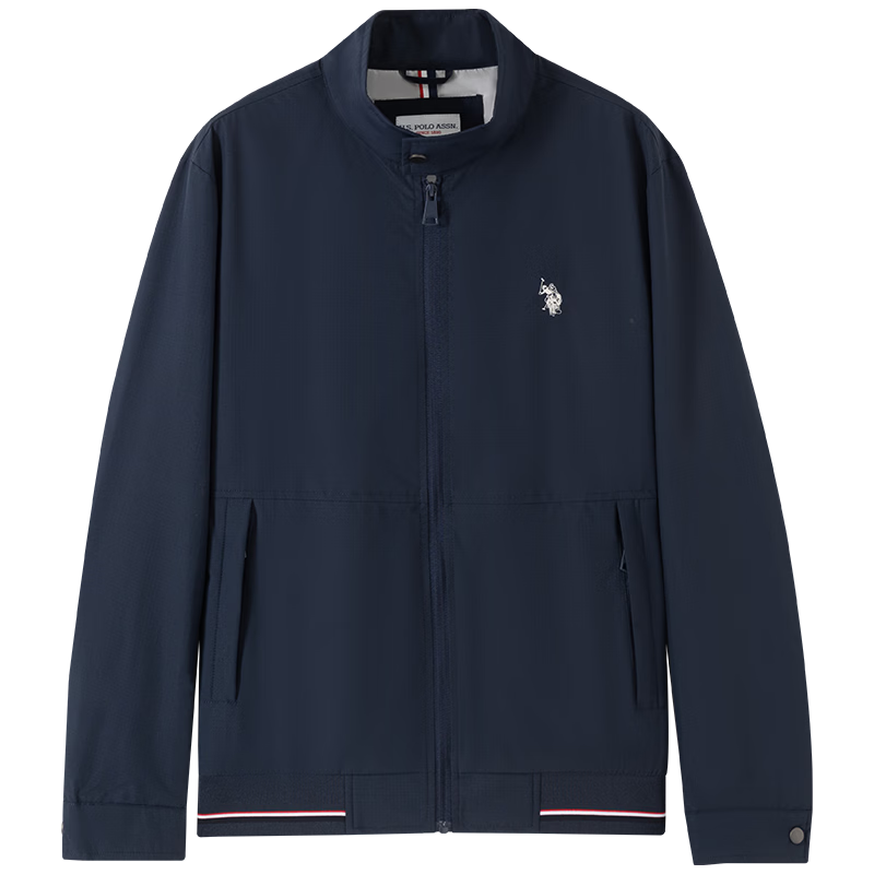 U.S. POLO ASSN. Men's Autumn Business Casual Baseball Collar Jacket High-End Windproof Commuter Coat