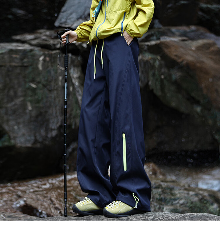 SWAMP AREA Mountain Outdoor Men's Spring Summer Functional Waterproof Lightweight Softshell Hiking Pants KS693 Black M 3
