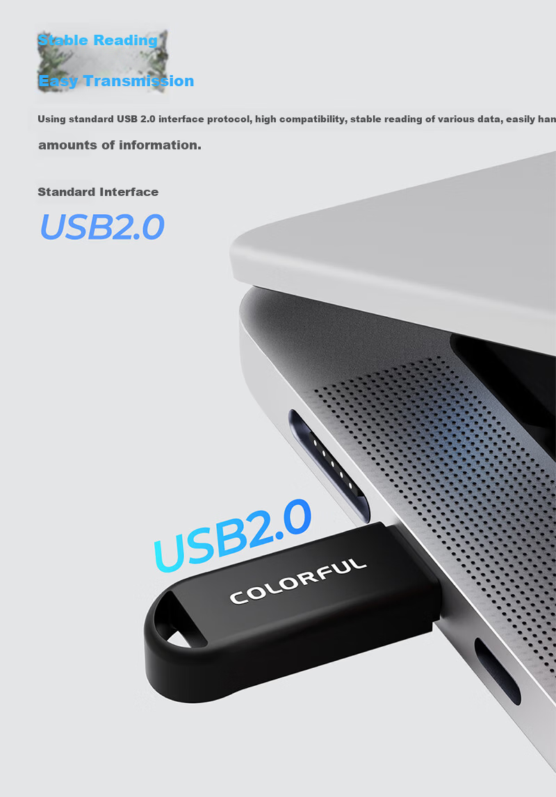 Colorful USB Flash Drive 64GB Plug and Play USB 2.0 Office Bare Drive Portable Car Computer USB 64GB TB201 3