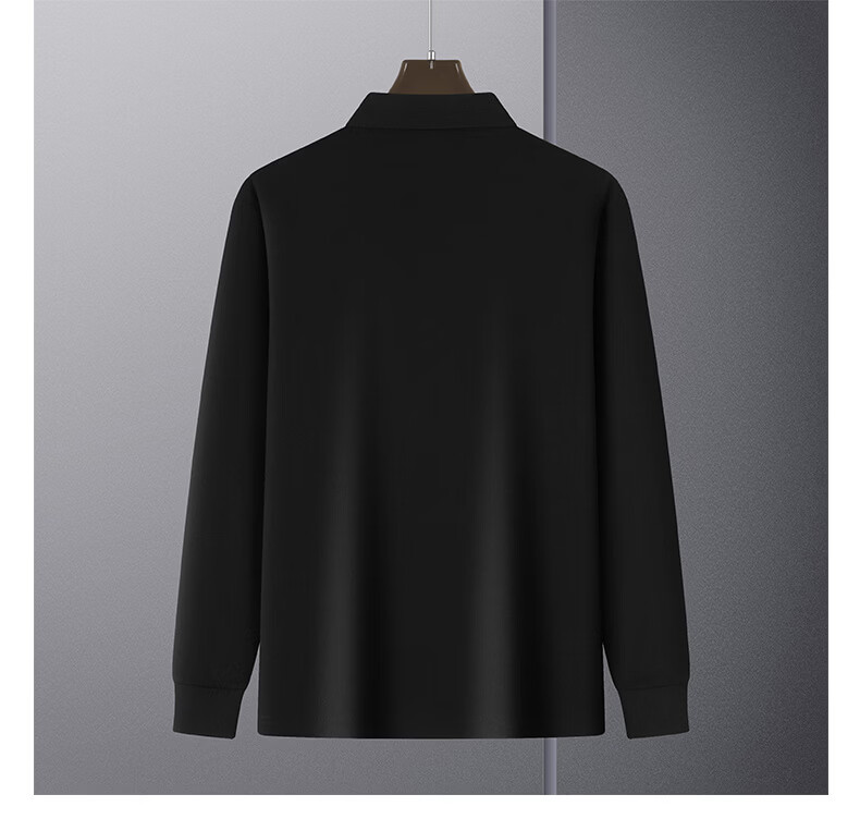 TUCANO Men's Polo Shirt Spring Autumn Long Sleeve Business Casual Large Size Sports Top White 3XL 7