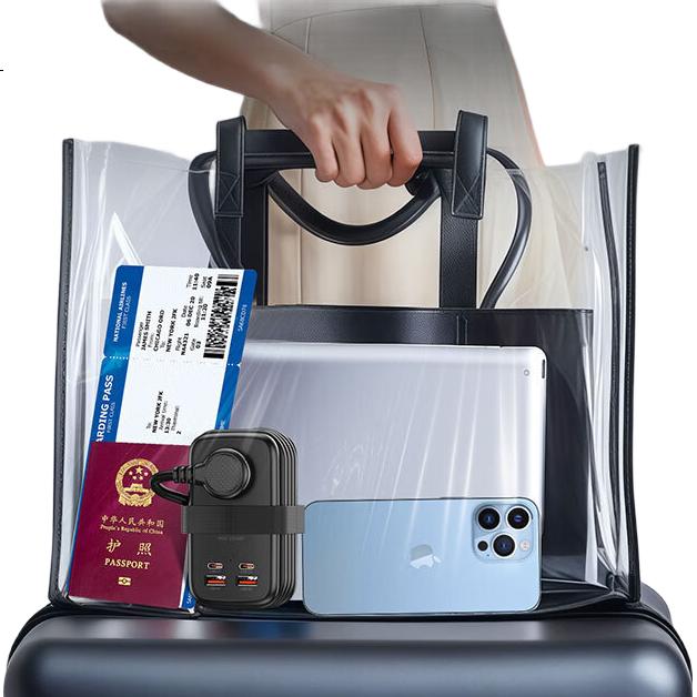 Удлинитель Niudundinglv 65W GaN, зарядка для ноутбука, USB, дорожная розетка, многофункциональное зарядное устройство, общая длина 1.39 метра