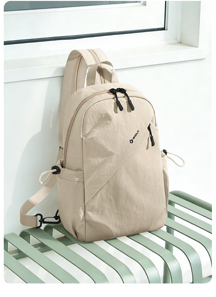 GOLF Men's Chest Bag Lightweight Crossbody Shoulder Bag Unisex Dual-Shoulder iPad Outdoor Cycling Sports Backpack 25