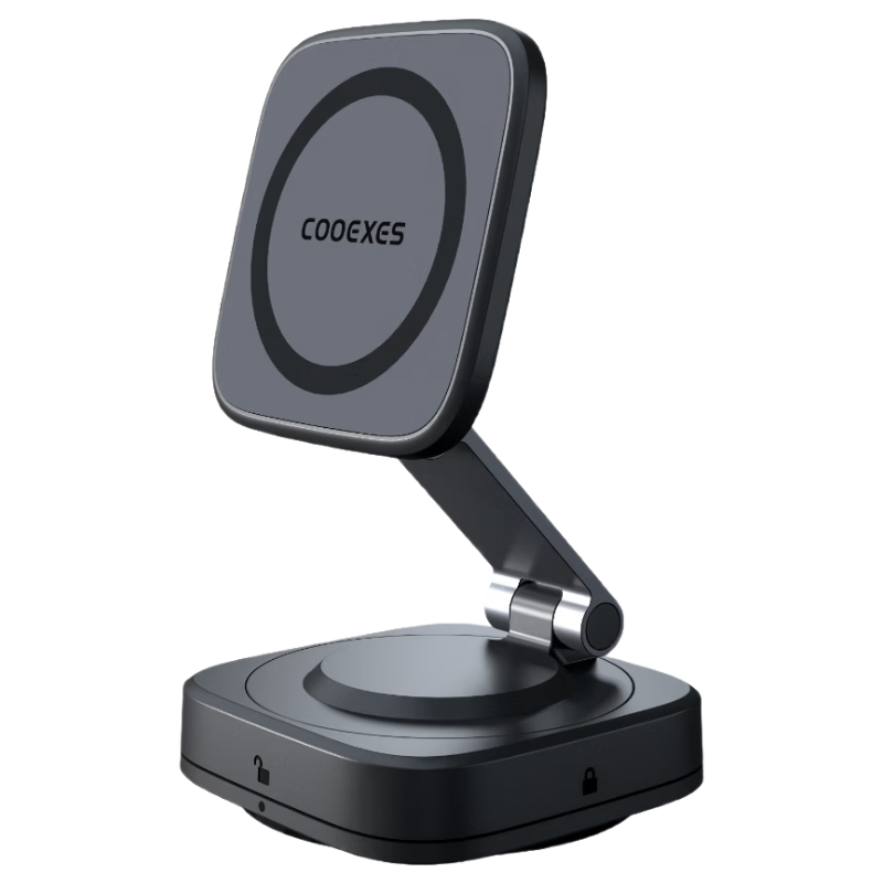 COOEXES New Magnetic Car Phone Holder Vacuum Suction Detachable Suction Cup Dashboard Navigation Mount