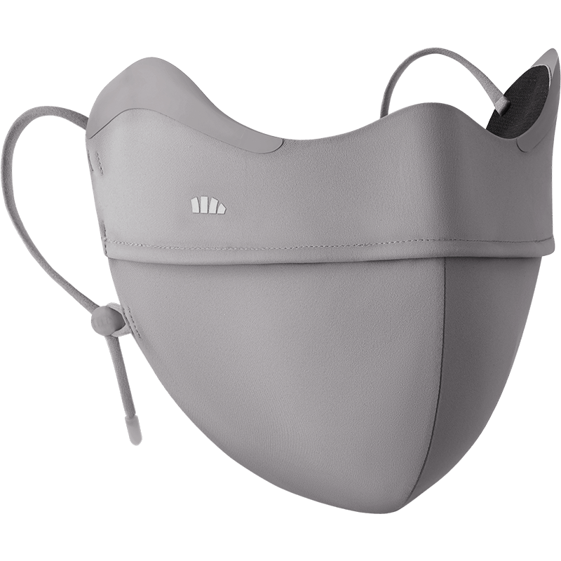 Beneunder Sun Protection Face Mask for Women, Full-Face UV-Blocking Sunshade, Deep Floral Gray MP831