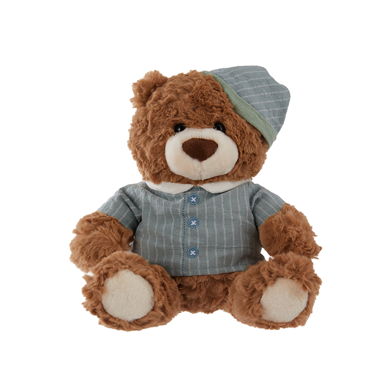 MINISO Jifute Bear Pajamas, Teddy Bear Plush Doll, Bed Pillow Toy, Gift for Girls