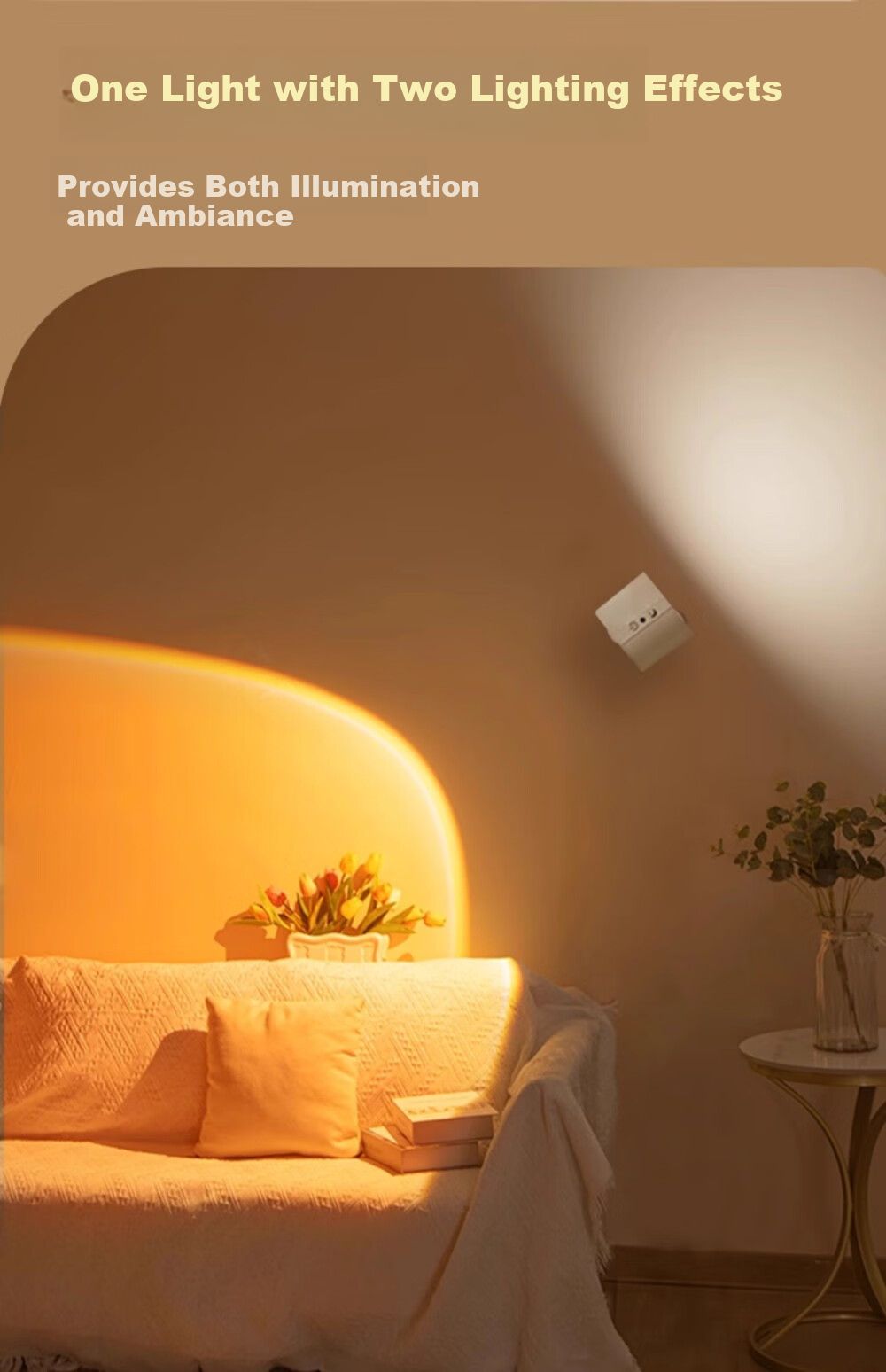 Guan'an Magnetic Wireless Spotlight No Drilling Small Hill Bedside Reading Lamp Wireless Remote Control Lighting [Rechargeable Remote Model - 1800mAh] White/Three-Color Adjustable 3