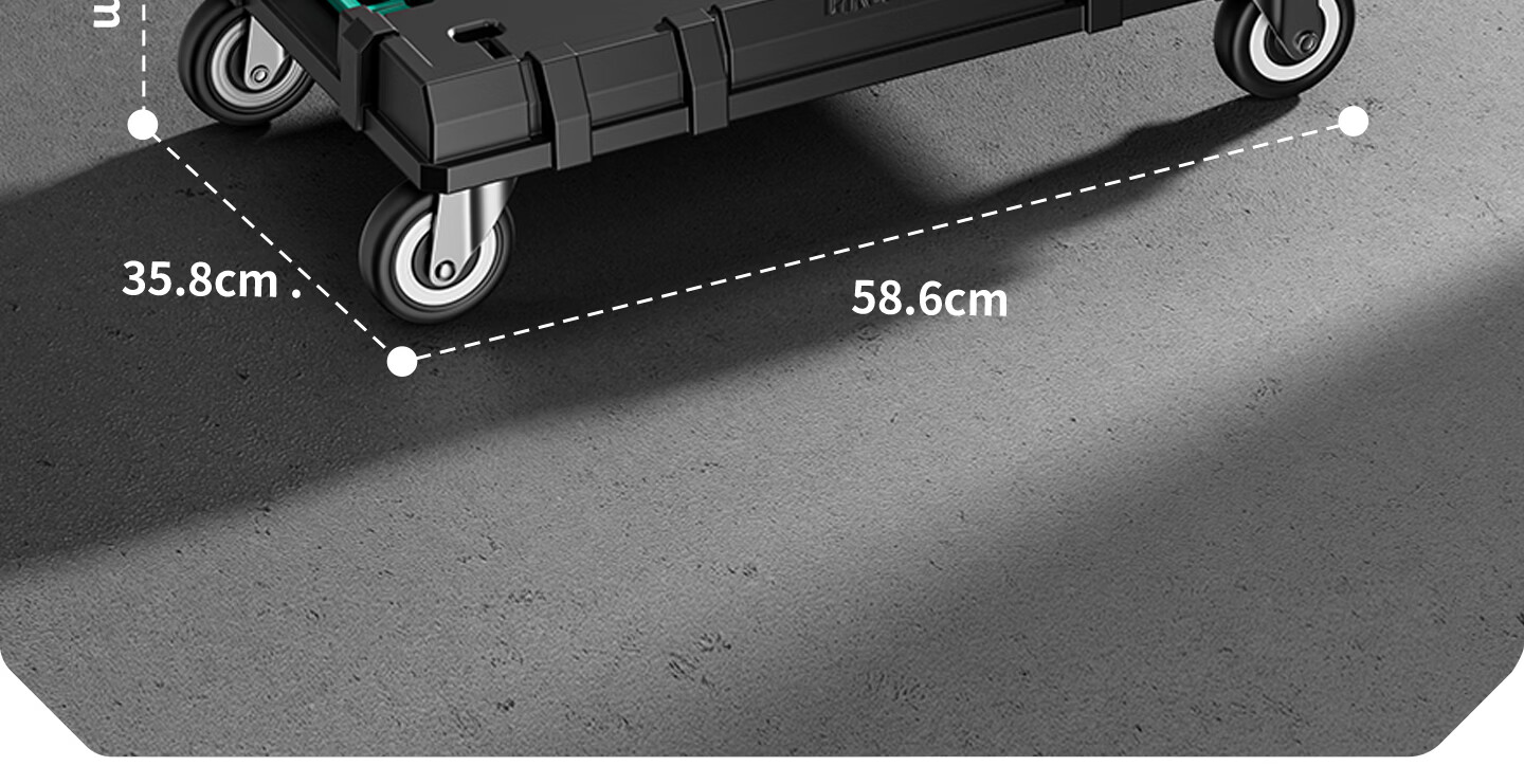 GREENER Stackable Large Capacity Modular Stacking Hardware Toolbox Multifunctional Industrial Grade Set Trolley Case No.3 35