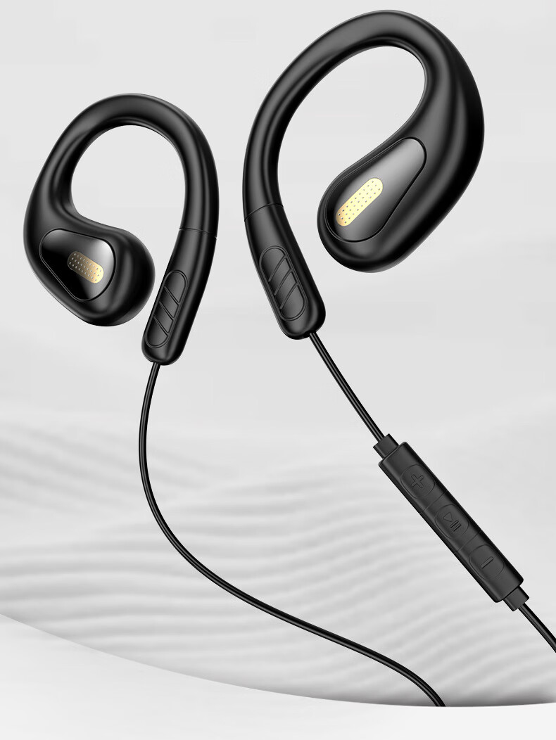 Yinwangsi [Over 1 Million Sold Online + 2026 New Model] Type-C Wired Earphones, Non-In And Ear-Hook Style, for Sports Running, USB Interface, Compatible with Apple, Huawei, Honor, Xiaomi 1