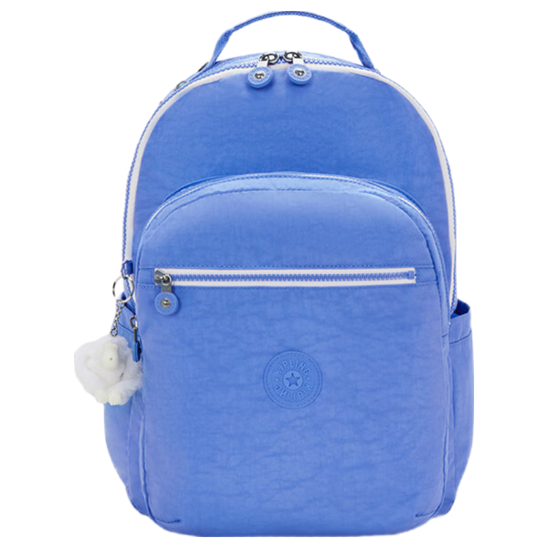 Kipling Large Capacity Fashionable Versatile Minimalist Stylish Cocktail Blue SEOUL Backpack