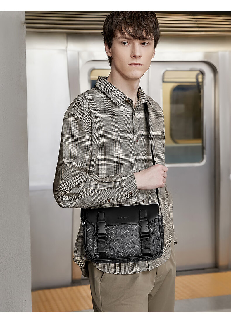 MEXICAN Men's Printed Casual Commuter Crossbody Shoulder Bag Phone Bag Birthday Gift High-end Light Luxury 3