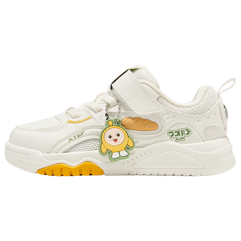 Xtep Kids Boys Egg Waffle Casual Sneakers Toddler Sports Shoes Off-White Size 29