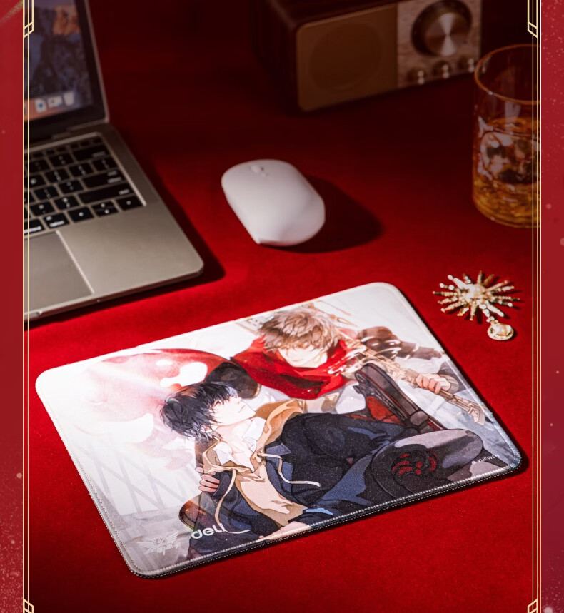Deli The King's Avatar Collaboration Mouse Pad Officially Licensed IP Peripheral Office Study Cartoon Anime Mouse Pad Mirror Twins QZ451 3