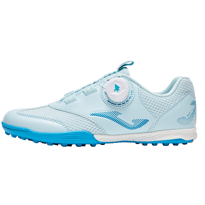 JOMA Kids Soccer Shoes TF Turf Studs Youth Student Professional Competition Training Shoes Light Blue Size 32
