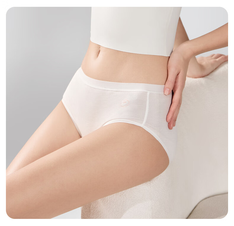 October Crystal Women's Disposable Underwear 7A Antibacterial Daily Throwaway Week Pants Travel Wash-Free Underwear for Women 12