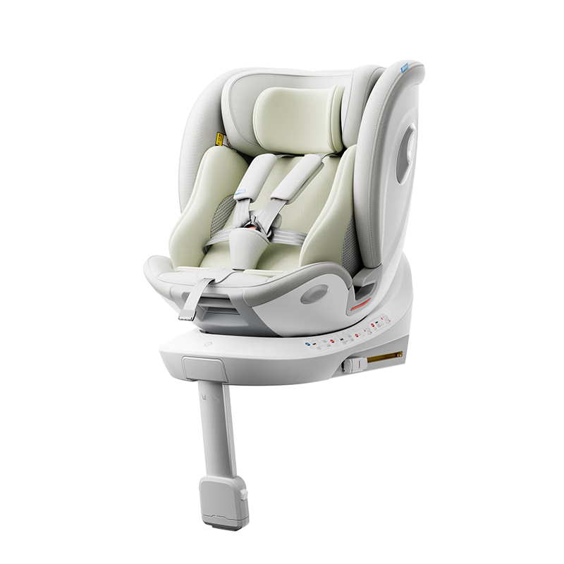 Tutule Children's Car Seat 0-12 Years i-Size Certified New National Standard Tuyue Pro Zongye Green - Ventilated and Heated
