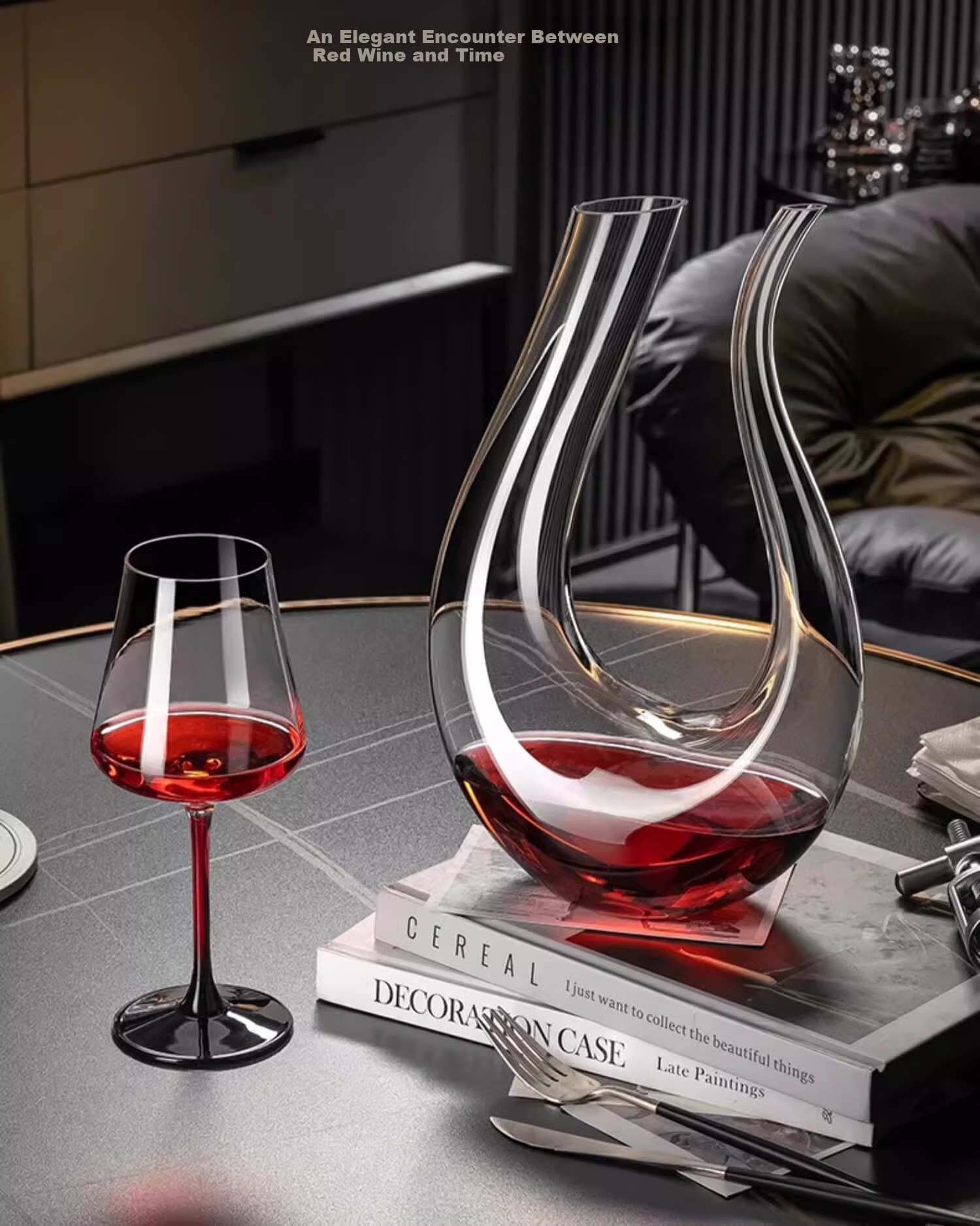 CRISTALGLASS Crystal Wine Glass Set Luxury High-End Home European Style Decanter Set 3