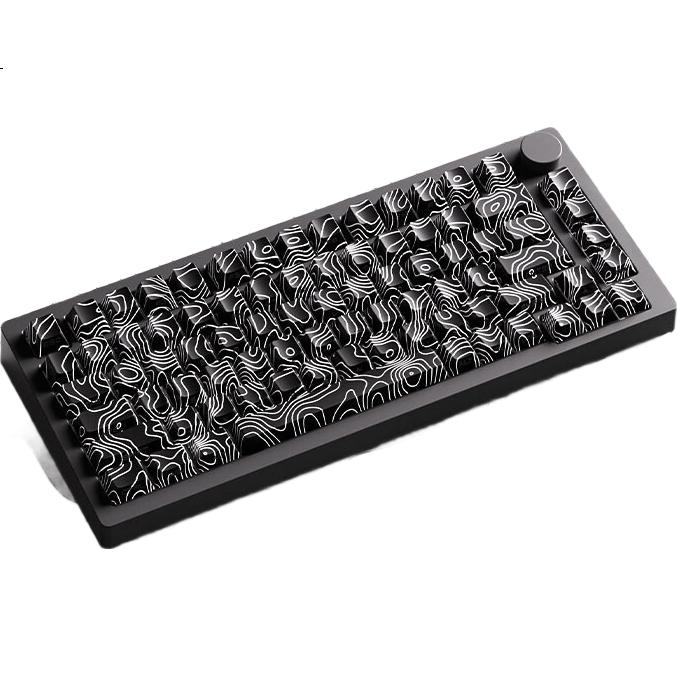 Механическая клавиатура AKKO & MoGeek M1 V5 CNC Aluminum, три режима подключения (проводная, 2.4G, Bluetooth), горячая замена переключателей, RGB подсветка, 82 клавиши, белый цвет
