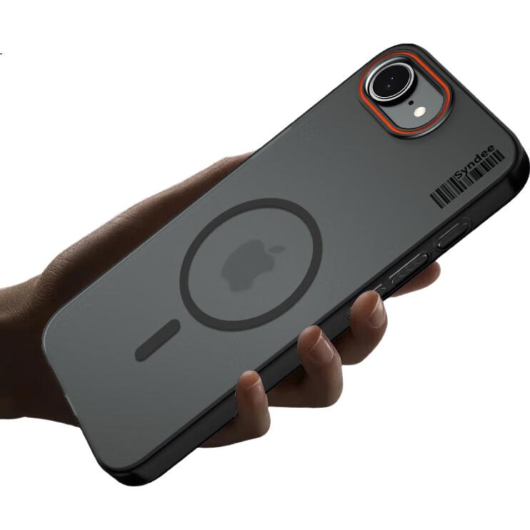 Чехол-накладка Baozou для Apple iPhone 16e, противоударный, с защитой от отпечатков пальцев, серый