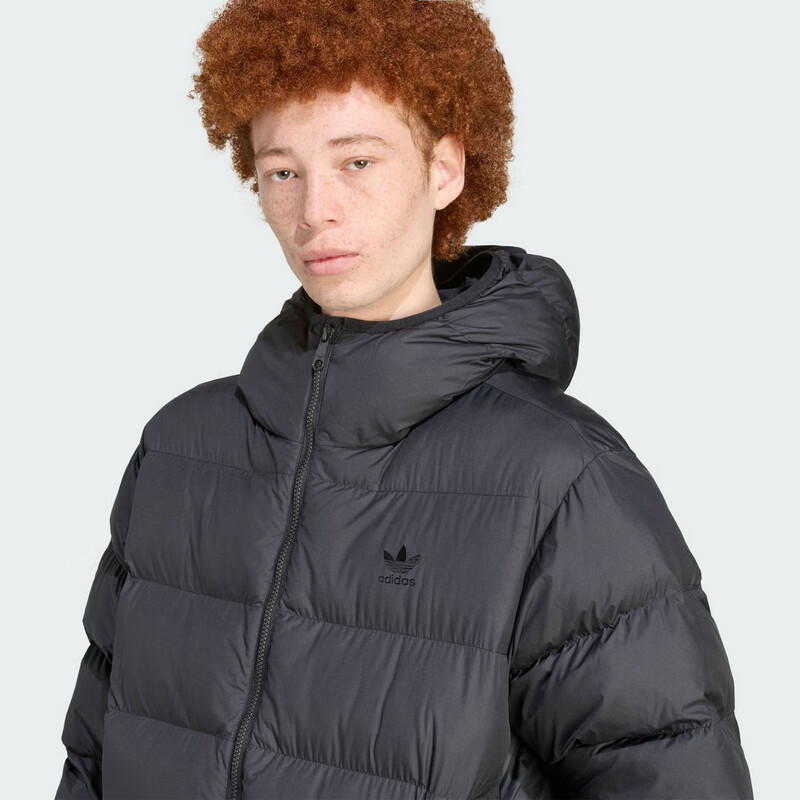 Adidas Originals Men's COMMERCIAL PUFF Short Puffer Jacket JX4123 Black 2XL 5