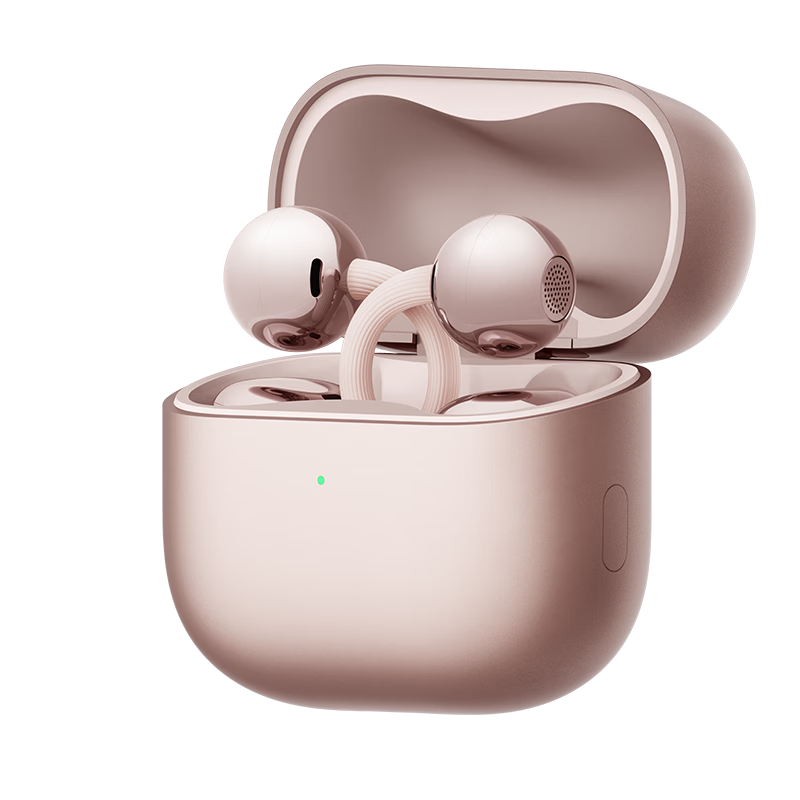 Huawei FreeClip 2 Clip-On Earphones Rose Gold Open Wireless Bluetooth Earphones New C-Shaped Bridge Comfortable and Secure Smart Listening HarmonyOS AI Assistant