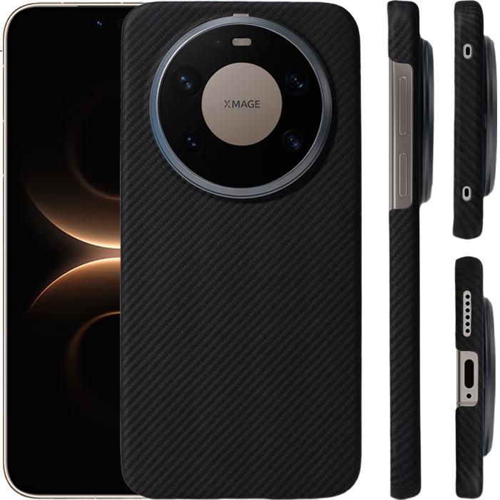 Чехол CONGA для Huawei Mate 80 Pro, из арамидного волокна, ультратонкий, жесткий, противоударный, с теплоотводом, магнитным кольцом