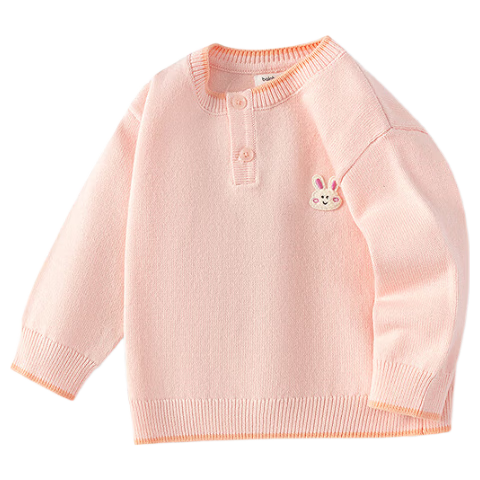 BALABALA Children's Clothing, Kids' Sweater, Boys' Knitwear, Girls' Inner Wear, 2025 Autumn Collection, Loose-Fitting Versatile Style, 209325103202