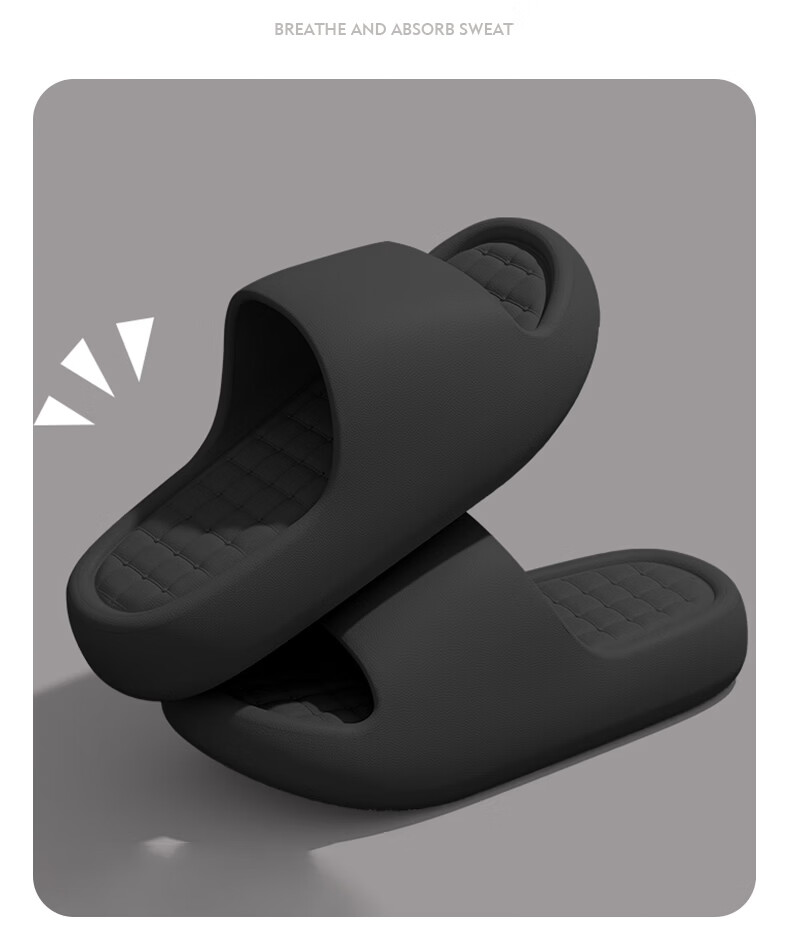 YUZHAOLIN EVA Simple Couple Home Bathroom Shower Slippers YF361 7