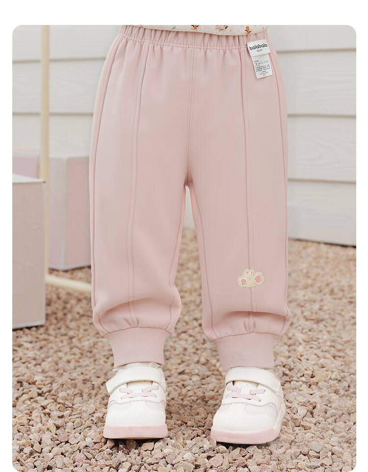 Balabala Kids Pants Boys Girls 2026 New Spring Autumn Baby Warm Casual Sports Cartoon Trendy Pants 9