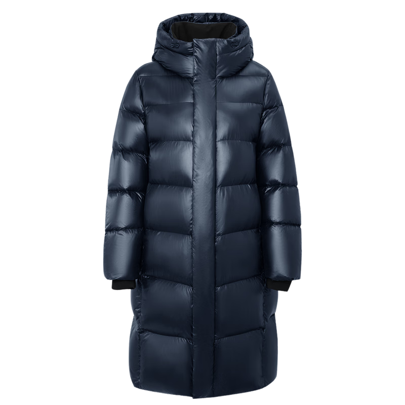 Snow Flying Obsidian Goose Down New H-Style Thickened Hooded Goose Down Jacket