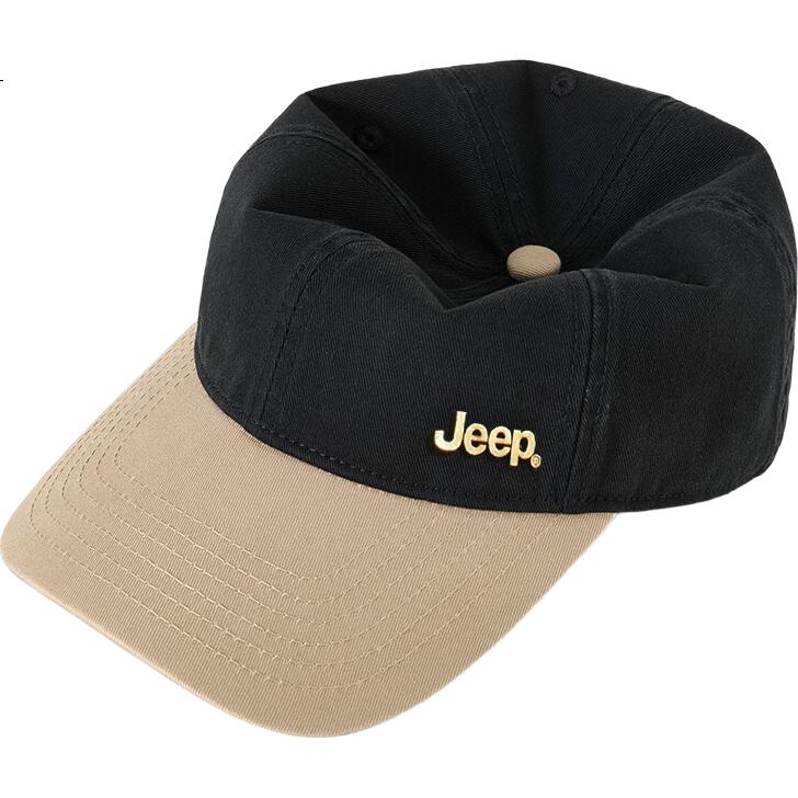 JEEP Baseball Cap for Men, All-Season Color-Block Versatile Pure Cotton Visor Hat, Outdoor Sun Protection Cap for Men And Wome