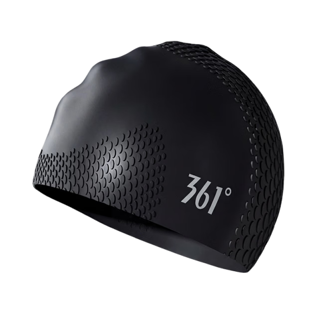 361° Silicone Swimming Cap for Adults Unisex Long Hair Waterproof Comfortable Professional Non-Slip Swimming Cap