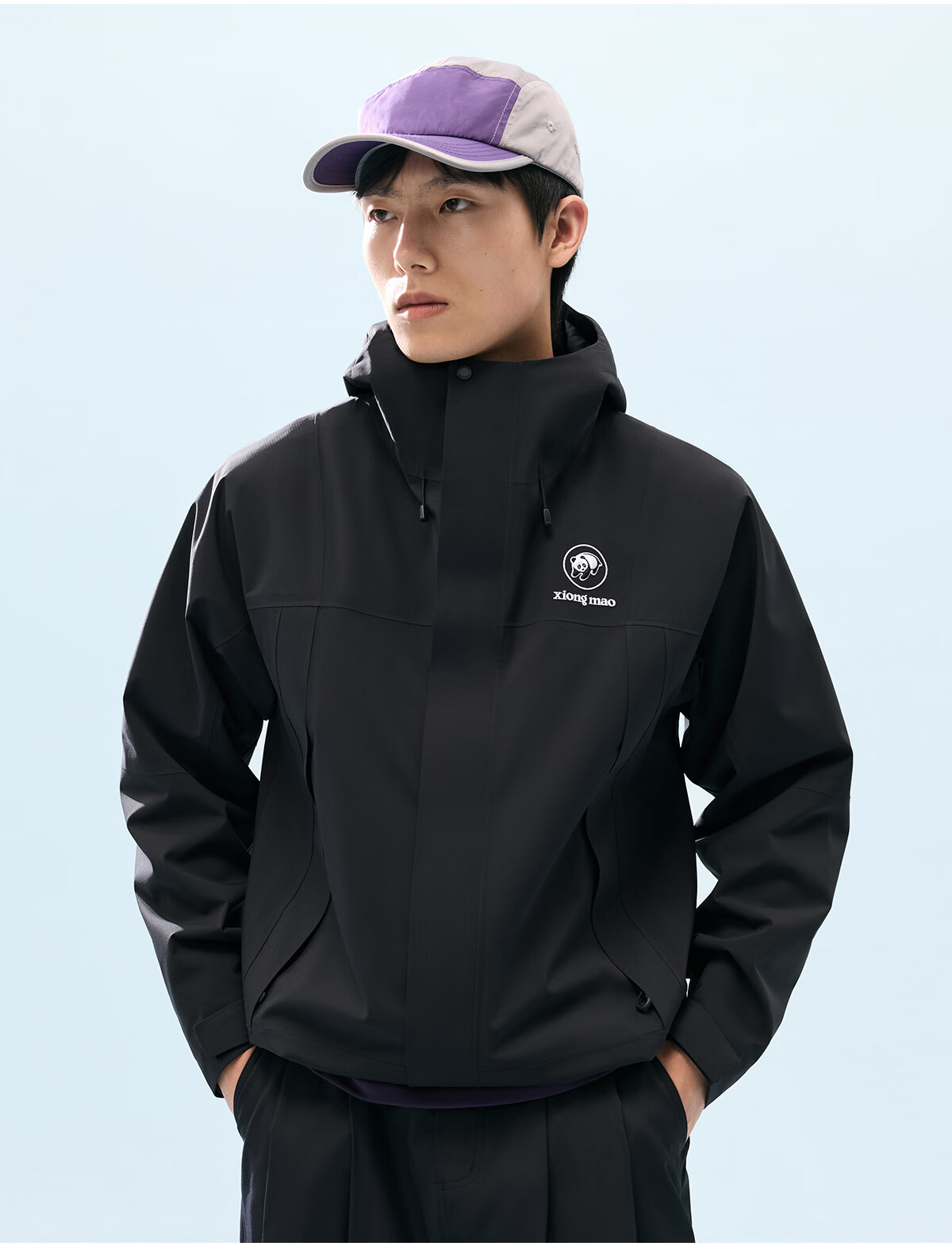 Panda [Play Wild] Single-Layer Shell Jacket 2026 Spring Summer Waterproof Windproof Abrasion-Resistant Fluorine-Free Mountaineering Outdoor Hiking Coat B060 43