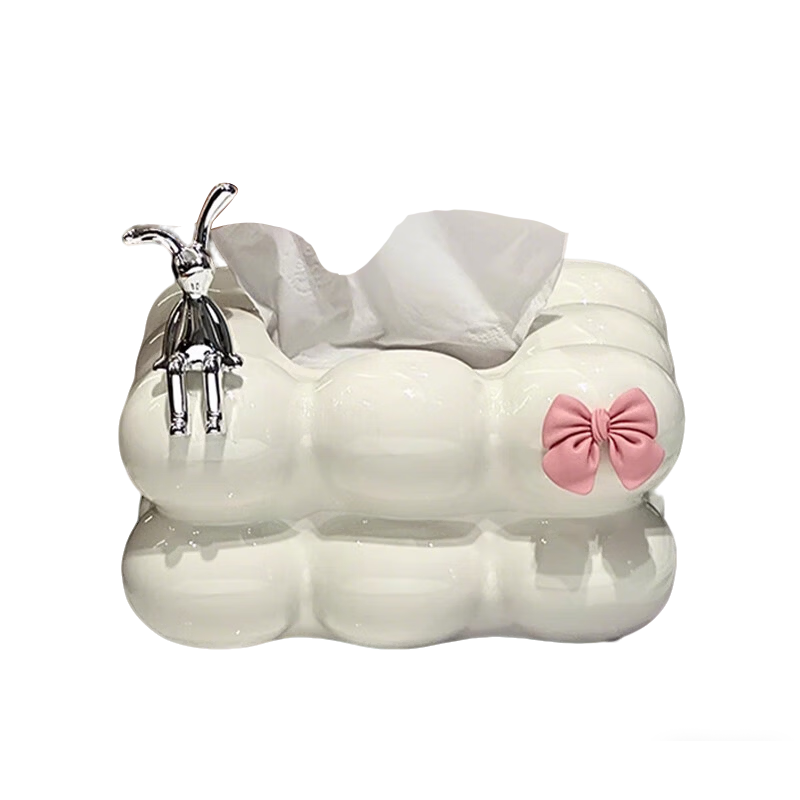 Jianyi Shijia Tissue Box Desktop Coffee Table Luxury Living Room High-End Light Luxury Decorative Tissue Holder High-Value Home Decor