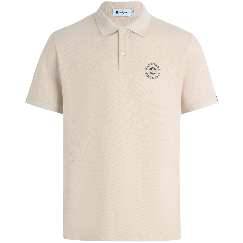 Navigare Small Sailboat 2026 Spring Summer New Cool Antibacterial Snow Cotton Short Sleeve Polo Shirt Men Turn-down Collar T-shirt 1325526602