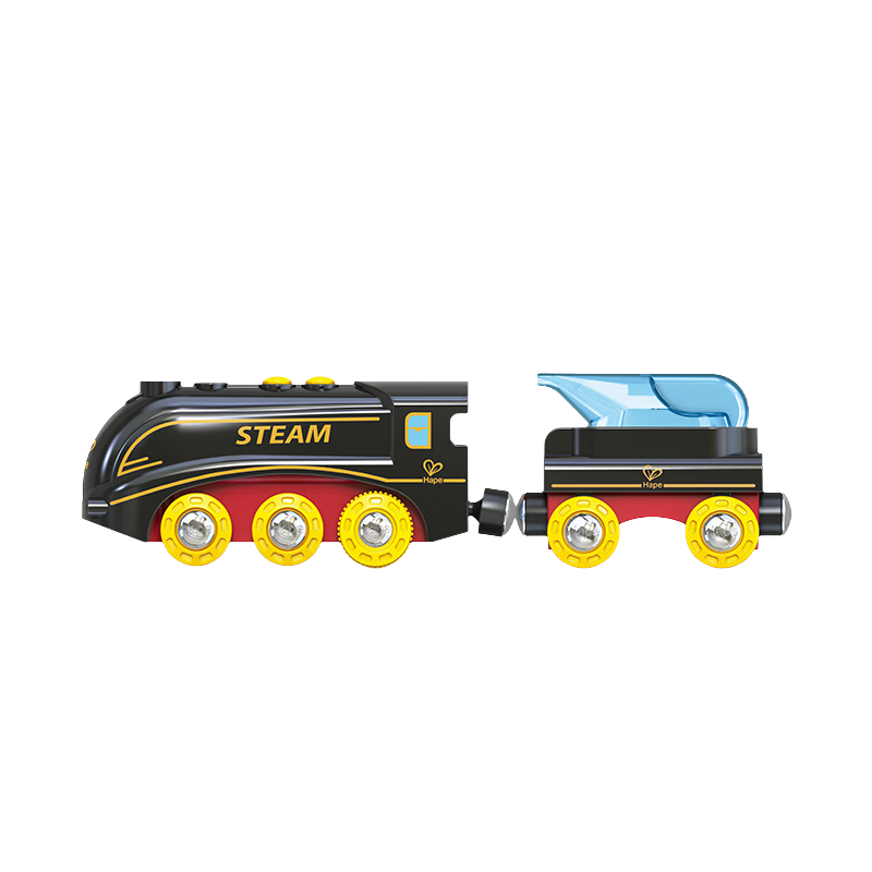 Hape (Germany) Children's Steam Whistle Train Toy Type-C Rechargeable Compatible with Same Series Tracks E3742