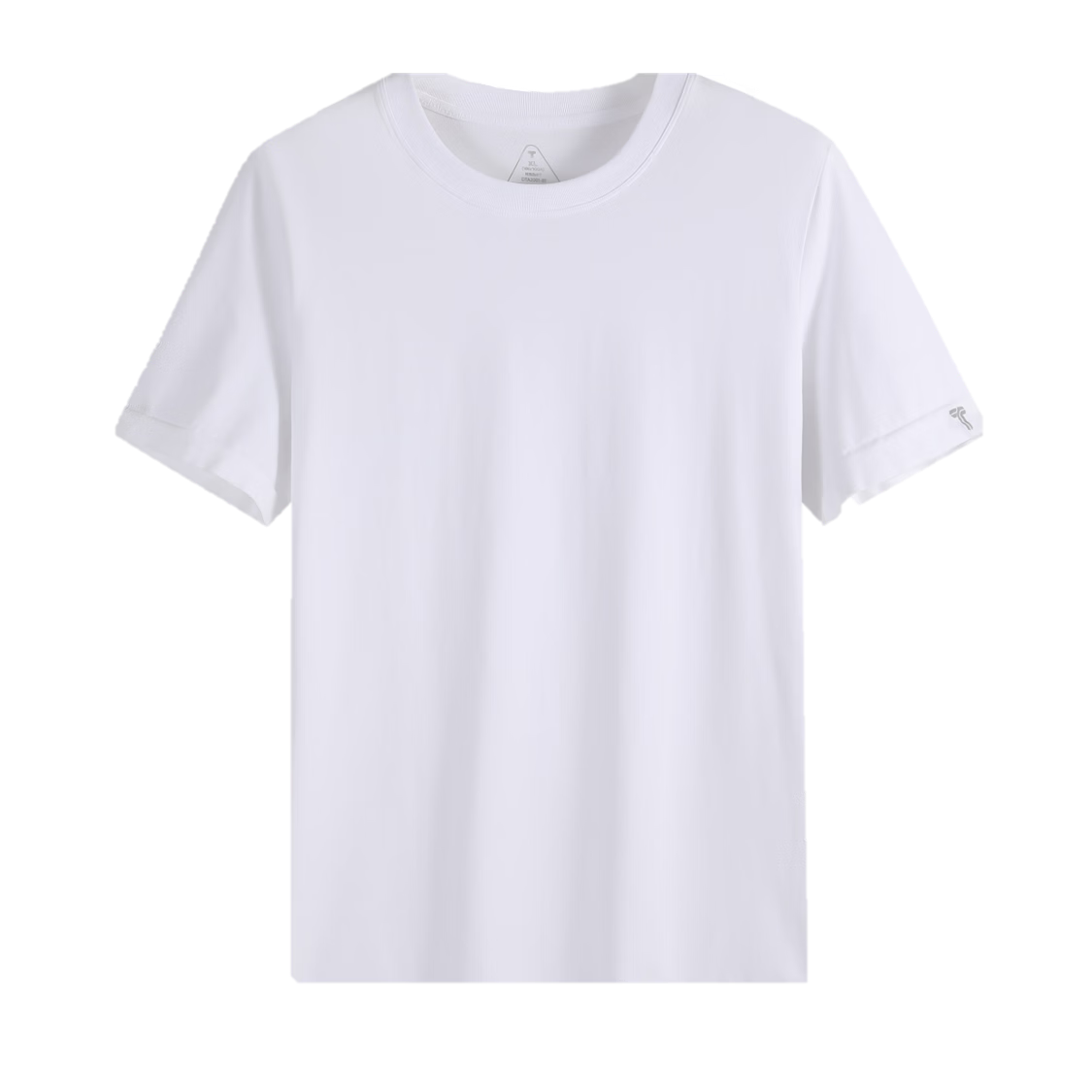 Thumb White Small T Men's Comfortable Short Sleeve T-Shirt Cool Fabric Breathable Quick-Dry Fitness Sports Bright White L