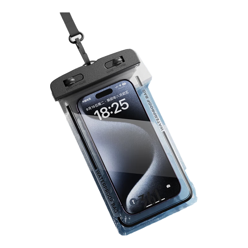361° Waterproof Phone Case, Diving Pouch, Touchscreen Compatible, Underwater Photography, Universal Lanyard, Rainproof Case for Food Delivery Riders