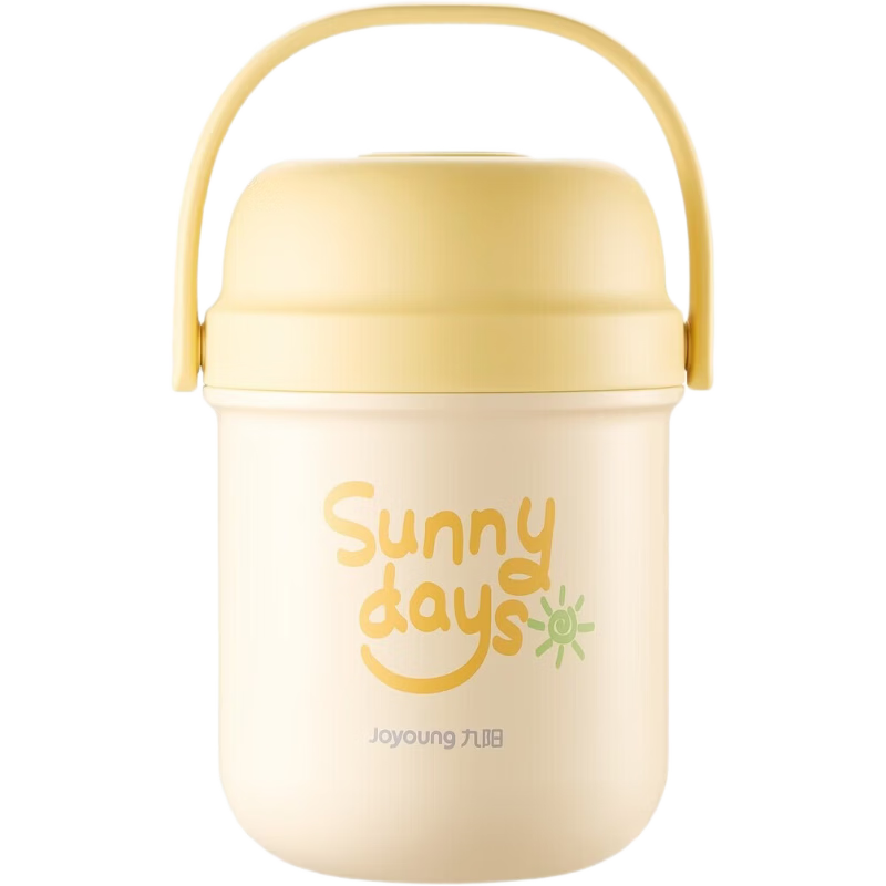 Joyoung Insulated Lunch Box Portable 316L Stainless Steel Food Container 0.8L for Students and Office Workers