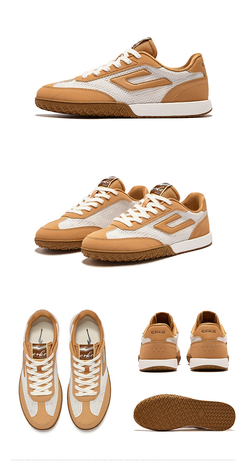ERKE Men's Sneakers Summer 2026 New Breathable Casual Thin-Soled Trendy Sports Shoes | Nebula (Leather) 58
