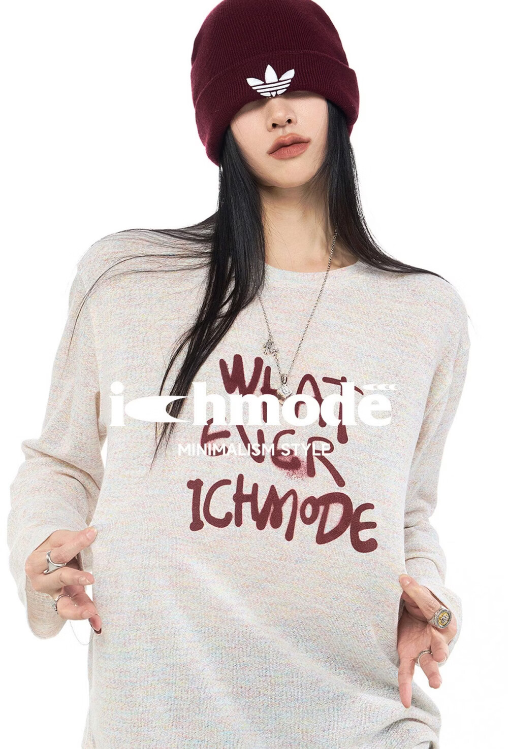 ICH MODE American Style Lightweight Long Sleeve T-Shirt Women 2026 New Spring Summer Physical Sun Protection Loose Top Blue M 1