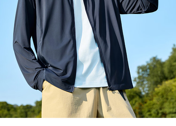 361° Men's Sunscreen Jacket Spring Summer UPF50+ Sports Outdoor Stand Collar Cooling Windbreaker 652624613-1 21