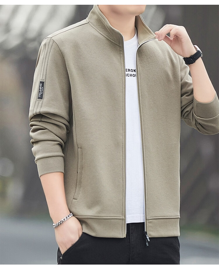 ROMON Men's Jacket Cardigan Sweatshirt Casual Sports Loose Fit Jacket Navy Blue 6XL Model 7508 Spring Autumn 20