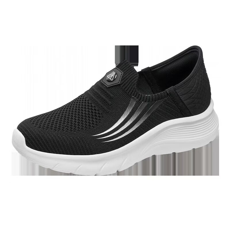 Zulijian Elderly Shoes Middle-aged and Senior Soft Sole Casual Walking Shoes Lightweight Dad Shoes 26117007T Casual Blue Men Size 41