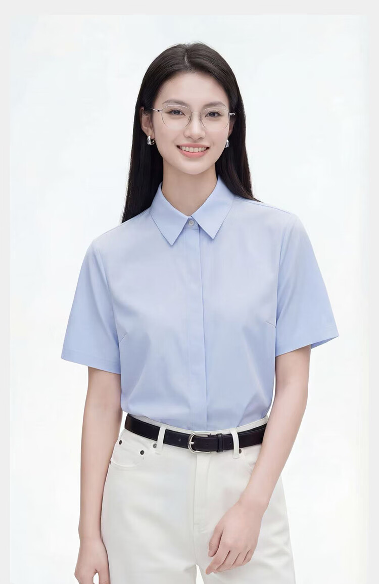 JD Jingzao 100-Count Cotton Women's White Long Sleeve Business Shirt Spring New White Long Sleeve L 20
