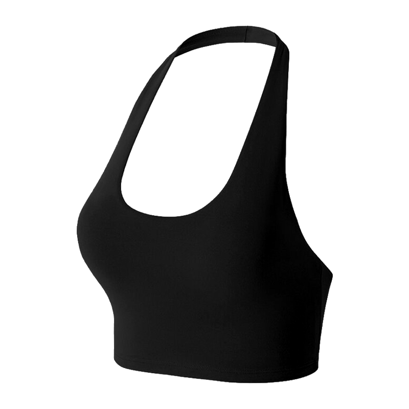 Free Style Backless Halter Sports Bra Women One-Piece Quick-Dry Training Vest Shockproof Push-Up Pilates Fitness Bra